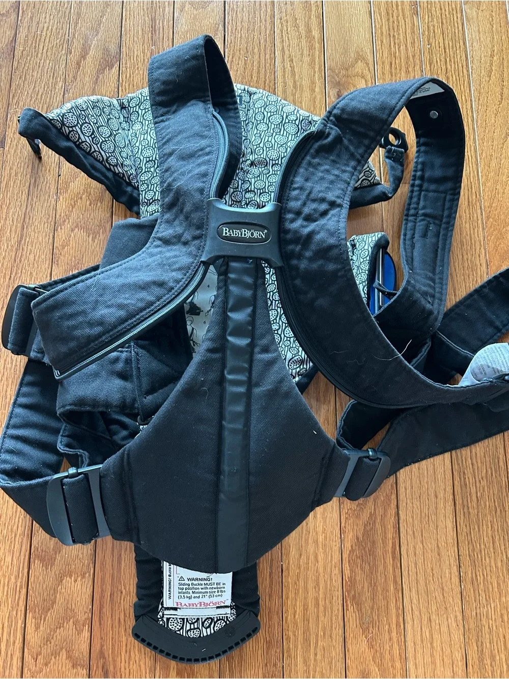 BabyBjorn Black Infant Front Carrier - Padded Support